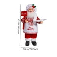 thumbnail image 3 of Noothes Santa Figurine Christmas Decoration, Christmas Gift Santa Statue Desktop Ornament - Traditional Design, Lifelike Appearance, Perfect for Home/Office/Christmas Party, Festive Holiday Gift, 3 of 7