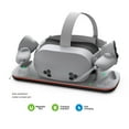 thumbnail image 2 of LED Light Bar Contact Charging Dock for Meta Quest 3/3S VR Headset & Controllers - Universal Fast Charging Station with Overcharge Protection, Space-Saving VR Charger Stand, 2 of 5