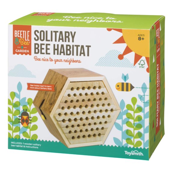 Kit de bricolaje Bee Habitat Toysmith Beetle & Bee, abeja solitaria, para niños mayores de 8 años