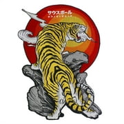 Large Roaring Tiger Patches Animal Iron on Patches Clothing Embroidery Applique Decorative Ride Jacket Badges 1 piece