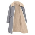 thumbnail image 5 of IWRICH Women's 2025 Winter Fashion Clothes Oversized Shearling Long Coats Jackets Grey M, 5 of 7