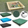 thumbnail image 2 of Sandbox Cover Square with Drawstring, Oxford Cloth Sandbox Canopy Waterproof Sandpit Pool Cover Anti UV Sandbox Protection Cover, 2 of 5