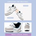 thumbnail image 5 of NOKIO Men's Casual Sneakers Wate𝗋proof Anti-S𝗅ip Sport Shoes Lightweight Outdoor Running Shoes Summer Fashion Skateboard Shoes Comfortable Wide Width Athlet𝗂c Shoes for Back to College, 5 of 9