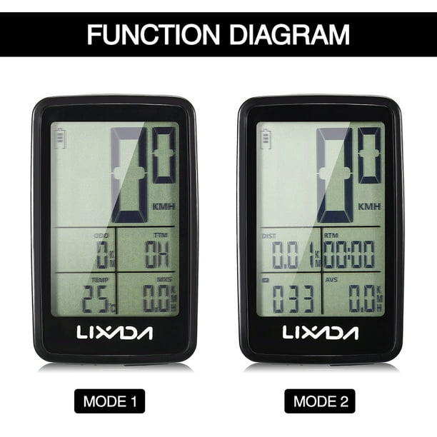 Lixada usb rechargeable wireless bike cycling computer sale