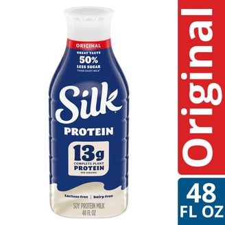 Silk Vanilla Vegan Soy Milk Drink, Dairy and Gluten Free, Shelf