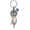 Blue, variant on Dream Catcher Urn Keychain for Ashes Flower With Feather Wings Ashes Keyring Birthstone Cremation Keepsake Jewelry for Women Men