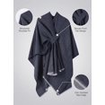 thumbnail image 6 of Kukuzhu Shawl Wraps for Women ponchos Ruana Cape Open Front Duster Cardigan Sweaters for Fall Winter, 6 of 8