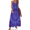 thumbnail image 1 of Vestido sin mangas Indigo Mandala vestidos para mujer vestido de manga larga vestidos para mujer 2024 diseñador de lujo fiesta, 1 of 7