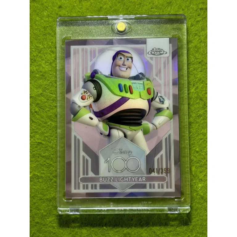 その他 topps chrome disney100 buzz refractor Buzz LightYear DISNEY 100 PINK REFRACTOR # /399 Toy Story CARD