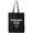 Black, variant on Chaotic Evil Cotton Canvas Tote Bag