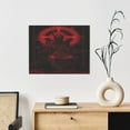 thumbnail image 6 of Lsque Red Gothic Skeleton Throne Print Wall Art – Decorative Picture for Living Room, Bedroom, and Office (Horizontal), 6 of 6