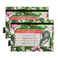 thumbnail image 2 of ALAZA 2 Pack Pencil Pouch Blossom Flower Pencil Case for 3 Ring Binder Clear Window Pencil Bag Organizers, 2 of 6