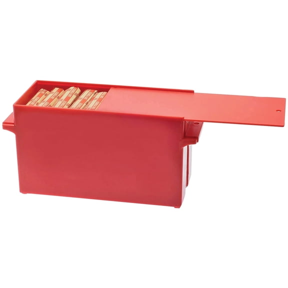 Nadex AEX1-1016 Rolled Penny Storage Box, Large Capacity Stackable Cash Organizer for Bank, Retail and Home Use