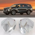 thumbnail image 2 of 2Pcs Car Rearview Mirror Cover Cap Trim Chrome For Hyundai Palisade 2020 2021 Door Side Rear View Mirror Shell Replacement, 2 of 7