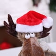 thumbnail image 2 of Injueey Gorro de felpa para mascotas, gorros de Papá Noel, gorros de Navidad de invierno no tejidos, suministros de Navidad hechos a mano DIY, tocado Kits de decoración para fiestas Injueey HA069647-00, 2 of 6