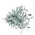 thumbnail image 2 of 10 piezas de hojas Artificiales Advancent decoración de jardín gris blanco 50cm, 2 of 6