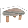 thumbnail image 7 of Meridian Furniture Messina Pink Genuine Marble Coffee Table, 7 of 7