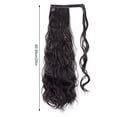 thumbnail image 4 of Extensiones de cabello postizo de cola de caballo con Clip de garra rizado largo, postizo sintético para mujeres y niñas, 4 of 5