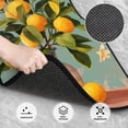 thumbnail image 3 of Disketp Retro Warm Lemon Flower for Crystal Velvet Car Mats Four-Piece Set,All-Season Automotive Protection, Vehicles, Cars, Trucks, and SUVs,Anti-Slip Design, 3 of 7