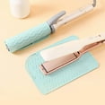 thumbnail image 6 of Curling Iron Heat Resistant Mat, Hair Straightener Insulation Pad, Heat Protection Scalding Splint for Curling Wands, Flexible Odorless Silicone Heat Resistant Mat with Storage Pouch, 6 of 7