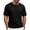 Black, variant on Mens Plus Size Summer Tops Henry Short Sleeve T-Shirt Casual Button Lightweight Pullover Shirt Soft Stretch Tees Tops