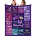 thumbnail image 1 of LHSHID 19th Birthday Girl Gift Blanket Flannel Soft and Comfortable Anti static Bed Sofa Blanket 30x40in, 1 of 6