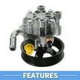 thumbnail image 6 of Unique Bargains Power Steering Pump Power Assist Pump Replace for Toyota Corolla 2003-2008 1.8L L4 Wagonr, 6 of 7