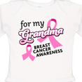 thumbnail image 4 of Inktastic For My Grandma-breast Cancer Awareness Boys or Girls Long Sleeve Baby Bodysuit, 4 of 5
