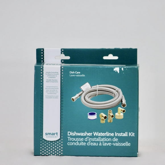 SmartChoice 6 ft. Kit d'Installation pour Lave-Vaisselle en Acier Inoxydable