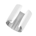 thumbnail image 4 of MRLESS Adjustable Wide Cuff Bracelet - High Polished Stainless Steel (Silver), 4 of 6