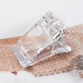 thumbnail image 3 of 1 Bag 10 Pcs/15 Pcs/20 Pcs Crystal Nail Plate Fixing Clip Manicure Quick Extension Glue Nail Mold Fixation Fixation Nail Mold Clip Quick Light Therapy Nail Fixation Tool (20 Pcs), 3 of 8