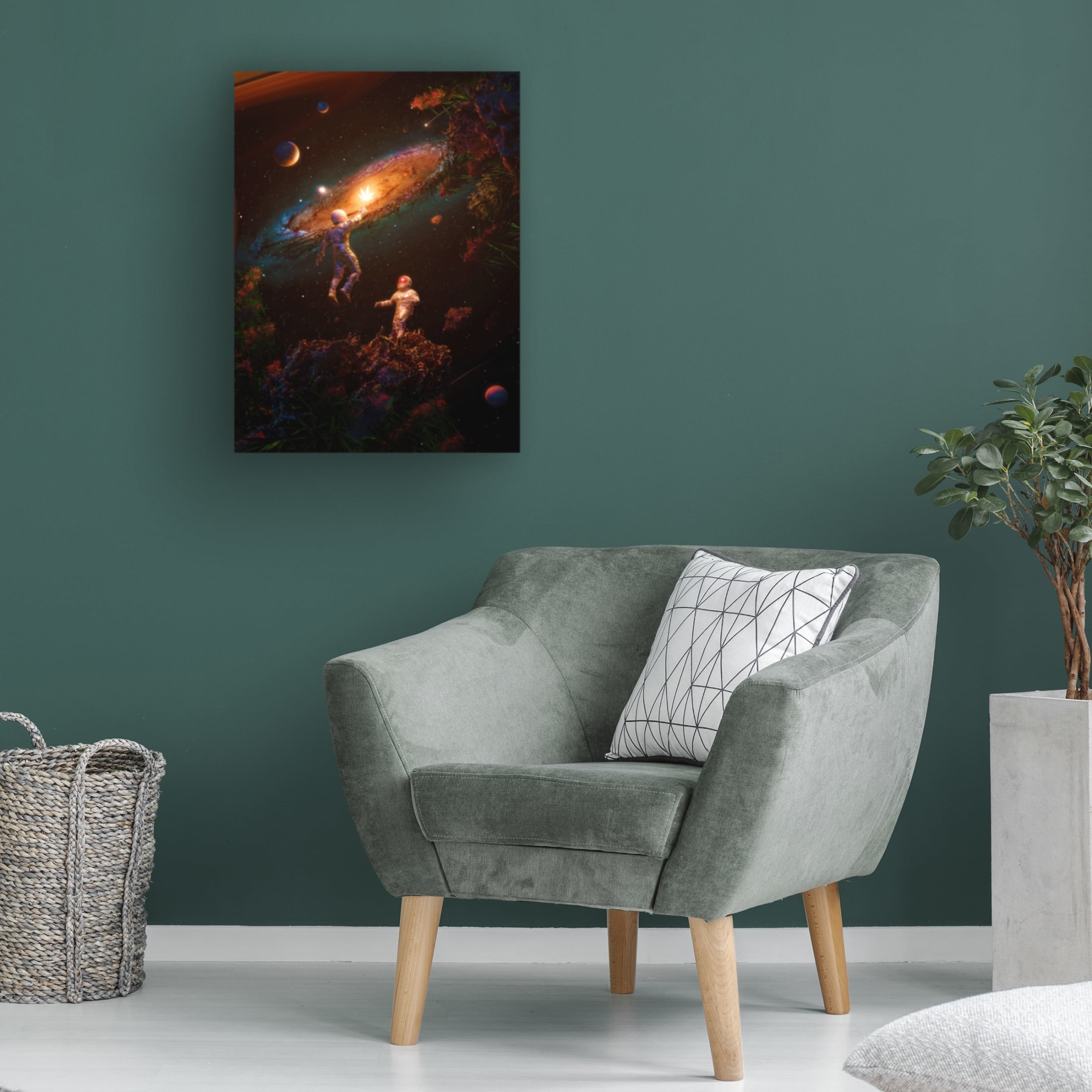 Canvas Wall Art - Francis Minoza 'Follow The Light' Wall Art for Living Room, Bedroom, or Office Décor by Trademark Fine Art - 14 x 19 Inches