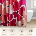 thumbnail image 3 of 4 Pcs Bathroom Sets with Shower Curtain and Rugs, Red Gold Vintage Fancy, Bathroom Decor Music Winter Diamond Golden Shower Curtain Sets for Bathroom Decor, 3 of 4