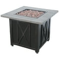 thumbnail image 2 of Endless Summer 30" Square LP Gas Outdoor Fire Pit with Weathered Wood Grain Printed Mantel, 2 of 4