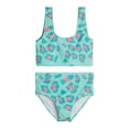 thumbnail image 2 of Real Essentials 3 Pack: Girl's 2-Piece Beach Sport Bikini Swimsuit - Swimwear for Girls UPF 50+, 2 of 5