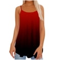 thumbnail image 2 of Htigea Womens Camisole Tank Top Scoop Neck Spaghetti Strap Tops Loose Fit Casual Shirts Summer 2025 Sale Wine,L, 2 of 5