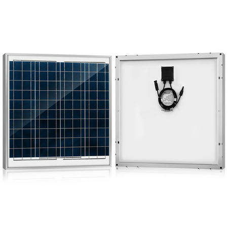 ACOPOWER 60 Watt 60W Polycrystalline Photovoltaic PV Solar Panel Module with MC4 for 12 Volt Battery