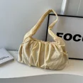 thumbnail image 2 of Bolsos de hombro con hilo de coser informales sólidos con compartimento interior suave 2024, bolsos de alta calidad para mujer, bolsos de mano de PU con cremallera para mujer, 2 of 5