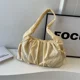 thumbnail image 2 of Bolsos de hombro con hilo de coser informales sólidos con compartimento interior suave 2024, bolsos de alta calidad para mujer, bolsos de mano de PU con cremallera para mujer, 2 of 5