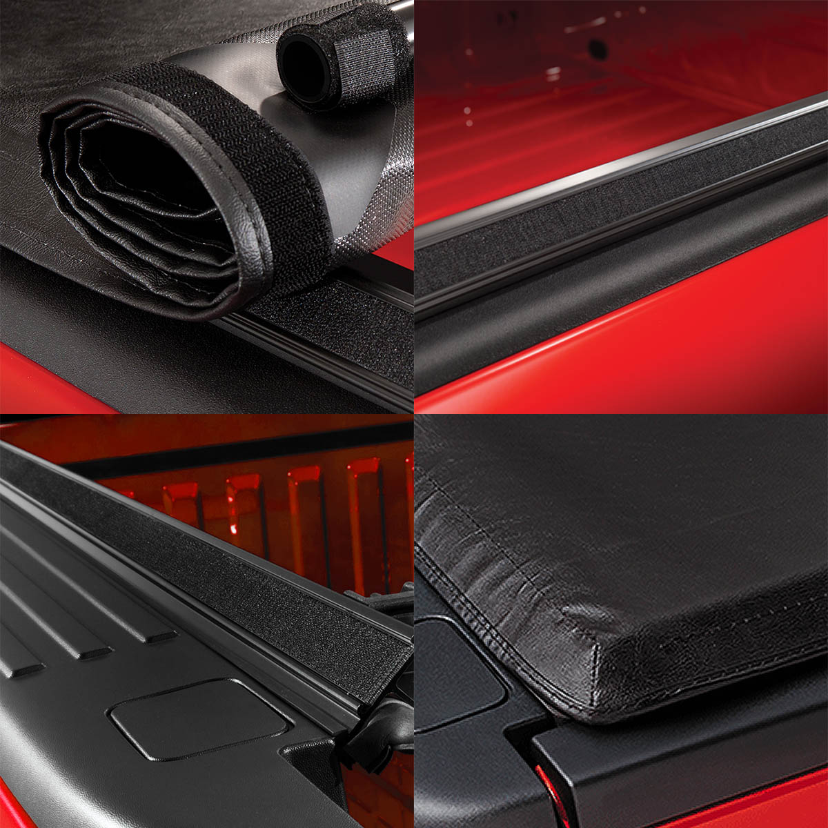 DNA Motoring Roll-up Tonneau Cover for Chevy Silverado GMC Sierra 6.5 ft Bed 1999-2007