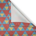 thumbnail image 6 of Ambesonne Retro Valance & Curtain, Big Small Triangles Retro, 55"x24", Sky Blue Marigold, 6 of 6