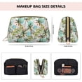 thumbnail image 2 of Watercolor Palm Tree Makeup Bag, Large Capacity Travel Cosmetic Bag for Women Girls- Travel Toiletry Bag Leather Portable Waterproof Makeup Case Organizer with Handle, 2 of 4