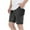Black, variant on Turilly Plus Size Shorts for Men Casual Pure Color Outdoors Pocket Beach Leather Trousers Trouser Cargo Shorts Pant