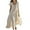 B-Beige, variant on Summer Dresses For Women Cotton Linen Solid Color Short Sleeve Round Neck Dress Casual Long Dresses A-Beige