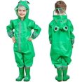 thumbnail image 1 of Traje de charco para niños y niñas, impermeable todo en uno, impermeable con capucha, impermeable ligero, portátil y transpirable L(L), 1 of 5