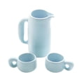thumbnail image 1 of Juego de té de aleación Macarena en miniatura con Tetera y tazas 1:12 Azul claro, 1 of 8