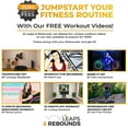 thumbnail image 6 of LEAPS & REBOUNDS 48" Mini Fitness Trampoline & Rebounder for Adults, Gray, 6 of 6