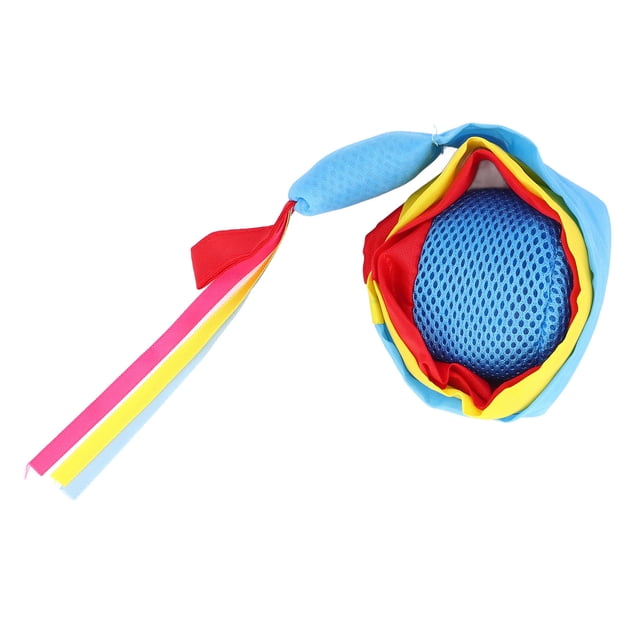 Tail Throw Ball Cats Bola de Sensorial Toy Toy Doble Mesh Mesh Algodón Olginado Para Niños Juego Al Aire Estrés Mano Ojo de Ojo