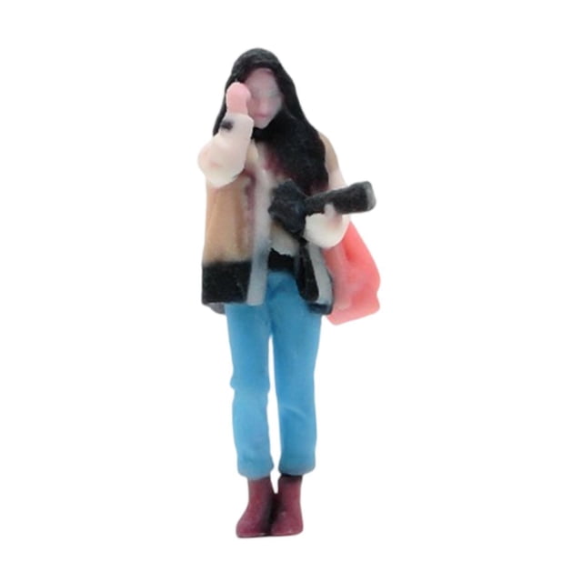 jiaping 1/64 Photographer Figure Miniature Scene Layout Decoration Collections Character Style A