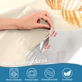 thumbnail image 3 of Yayeee Kitchen Curtains Tier Pair Light Filtering 27"x36" Rod Pocket Short Cafe Window Panel, Watercolor Seashell, 3 of 7